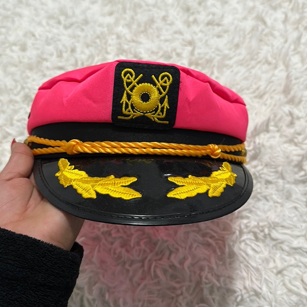 Pink captain hat